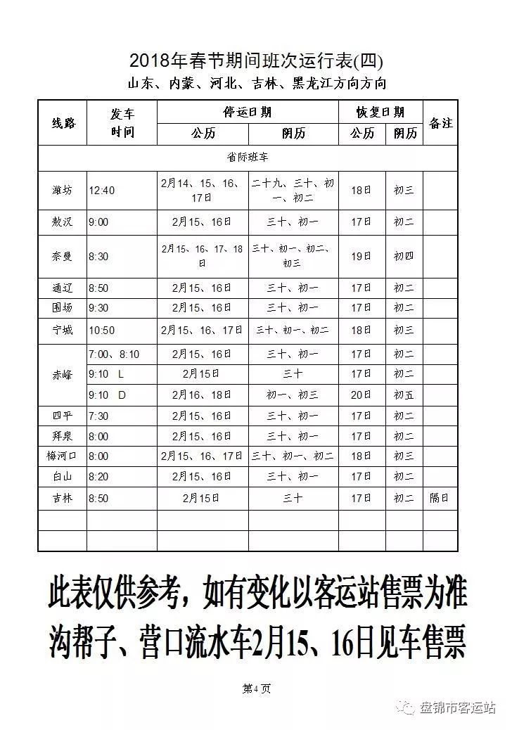 盘锦列车时刻表最新详解